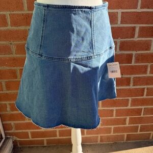 NWT Free People denim circle skirt